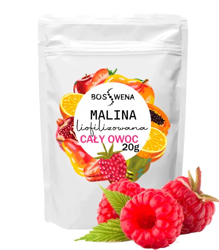 Mrazom sušené celé maliny + plátky jahôd 40g