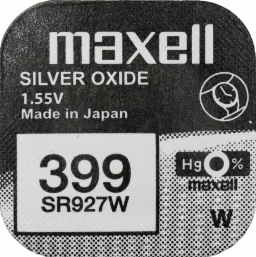 Strieborná batéria 399 SR927W Maxell 1 ks