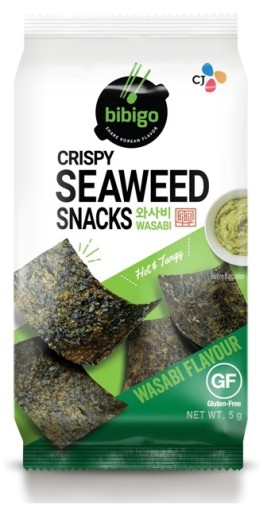 Snack nori s príchuťou wasabi BIBIGO 5g