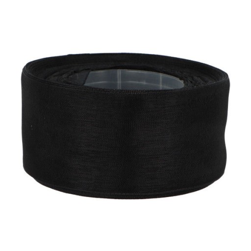 ŠIFÓNOVÁ STUHA ČIERNA polyesterová ORGANZOVÁ STUHA 40mm 3204