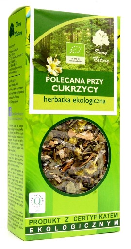 ČAJ ODPORÚČANÝ PRE CUKROVKU BIO 50 DARY NATURY