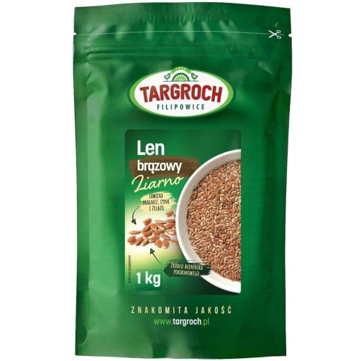 Ľanové semienko hnedé Ľanové semienko prírodné čerstvé 1kg 1000g TARGROCH