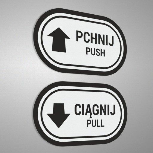 Push Pull - Push Pull - samolepky 7x12
