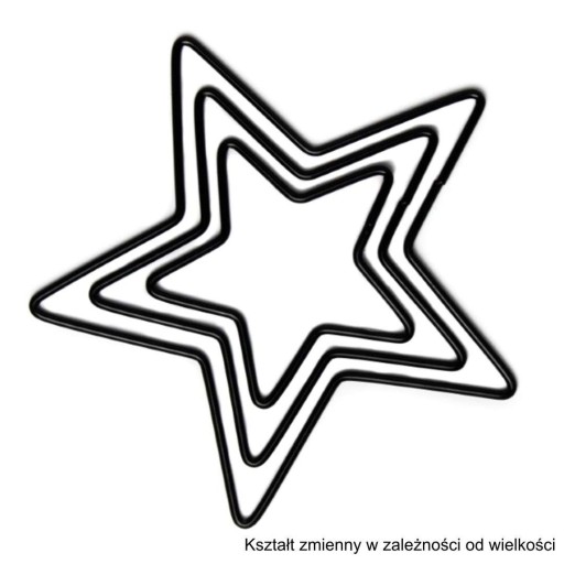 Dekorácia KOVOVÝ RÁMČEK BLACK STAR 14 cm