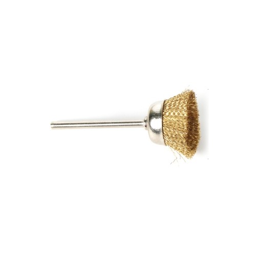 Mosadzná kefa na mini brúsku 15 mm x 3 mm