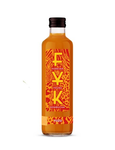 Nápoj FYK Kombucha Yuzu 0,25l Forever Young