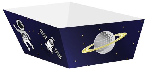 Narodeninové krabičky na chrumky Space Rocket 4 kusy