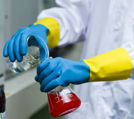 Chemické pracovné rukavice Dlhé 30 cm Ardon Chem Touch 10-XL odolné voči kyselinám