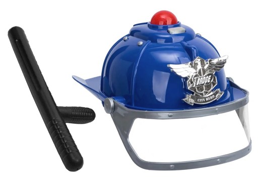 POLICAJTICKÁ PRILBA + BONON Policajný policajný SET Outfit