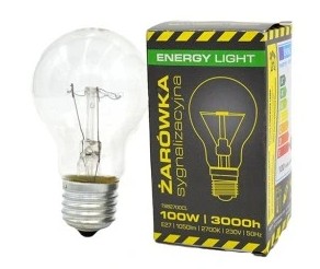 Signalizačná žiarovka E27 100W A55