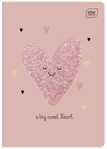Zápisník A5/32 Mriežka 70g Glitter Interprint