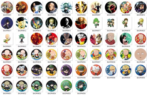 Manga Anime One-Punch Man Pins MNOHÉ DIZAJNY