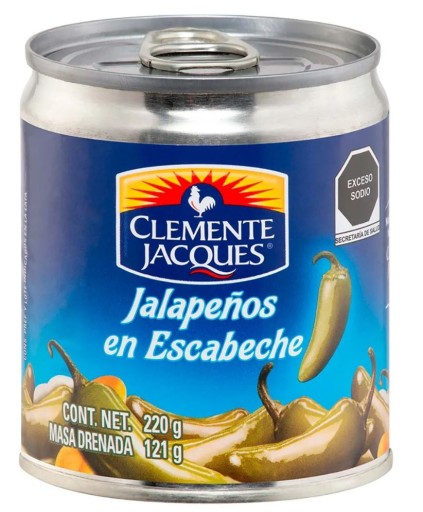 Clemente Jacques Jalapeno Peppers celé čerstvé Mexiko 220 g