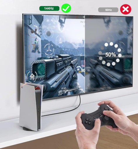 KÁBEL HDMI - HDMI 2.1 8K 4K 144Hz 1m