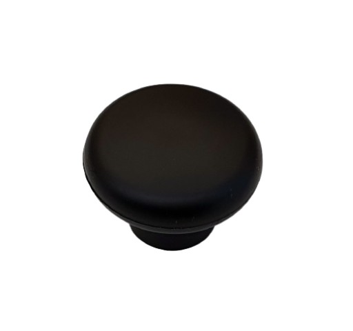 Nábytková kľučka G1 Gombík 34mm Matt Black + skrutky
