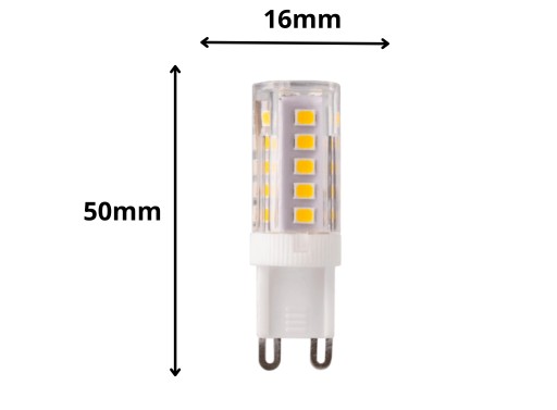 LED žiarovka G9 závit 3W = 25W 350lm 4000K neutrálna farebná trubica