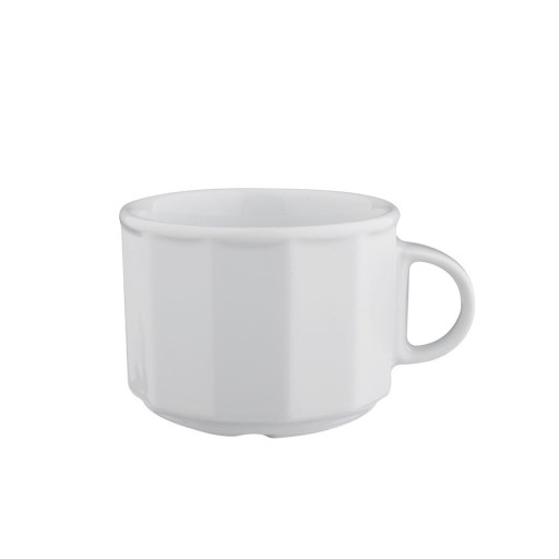 MERKURY LUBIANA biely porcelánový pohár, 250 ml