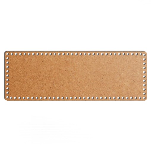 šedý základný košík dno 19x55cm HDF obdĺžnik