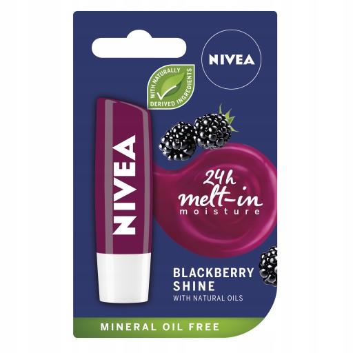 Ochranný rúž NIVEA Blackberry Shine