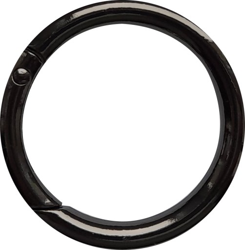 SZEKLA otváracie krúžky na tašky 30mm Čierna