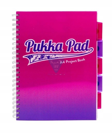 PUKKA PROJECT BOOK FUSION kruhový zápisník A4, ružový