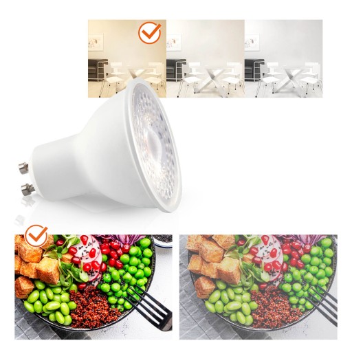 Sada halogénového svietidla LUMO11 chróm + LED GU10 5W teplá biela PREMIUM