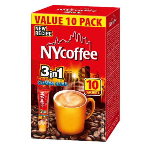 Instantný kávový nápoj 3v1 3v1 káva NYcoffe 10ks