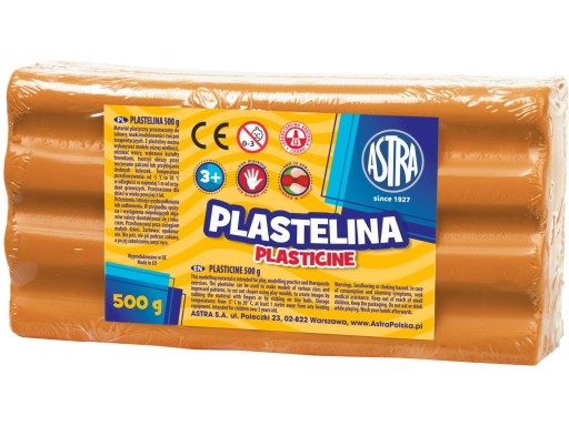 Plastelína 500g Astra oranžová