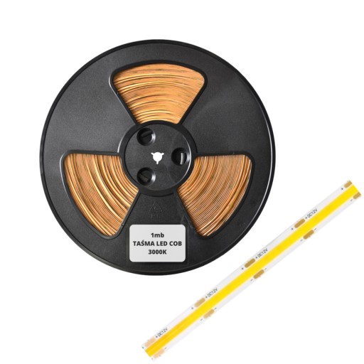 COB LED PÁS 12V 8W/m 1m 3000K Teplý Neon LINE 8mm HOMOGEN.