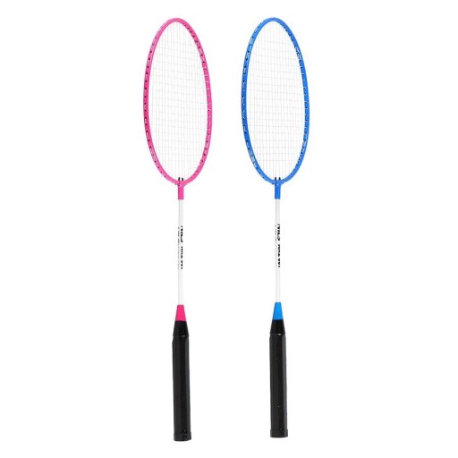 SET oceľových rakiet 2 kusy na BADMINTON, SOLID + SHUTTER