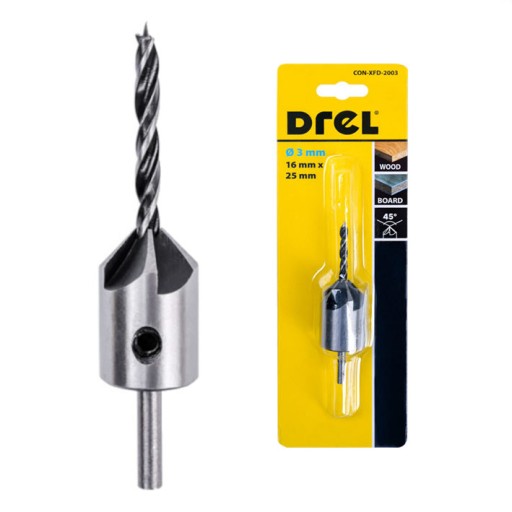 VŔTAČKA DO DREVA VŔTAČKA SO ZRAZENÍM, 3mm VŔTAČKA