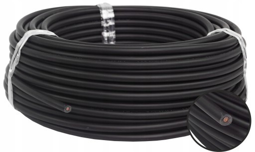 SOLÁRNY KÁBEL 4mm2 PV H1Z2Z2-K UV ODOLNÝ KÁBEL ODOLNÝ ČIERNEMU OLEJU