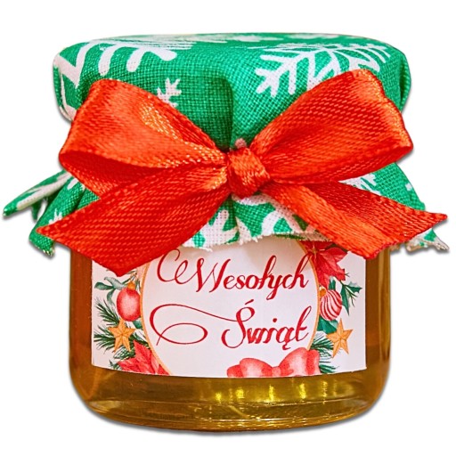 Vďaka Santa Claus vianočný darček med med dóza LOGO