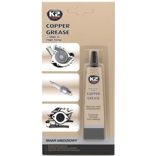 Medený tuk, K2 Copper Grease 20ml