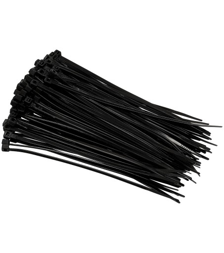 Sťahovacie pásky 3,6x150mm Čierna 100 ks