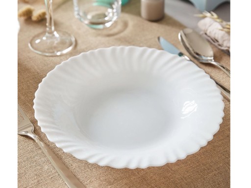 Feston tanier hlboký 21 cm biely LUMINARC