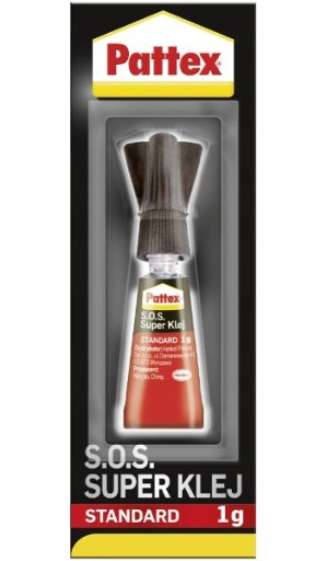 Pattex S.O.S SUPER GLUE 1 g instantné, bezfarebné