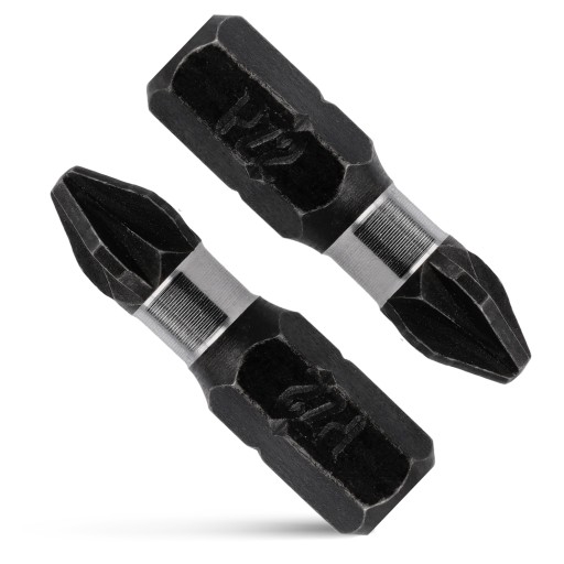 Nárazový bit PZ2 Nárazový bit 25mm | Nárazový bit pre skrutkovač 2 ks.