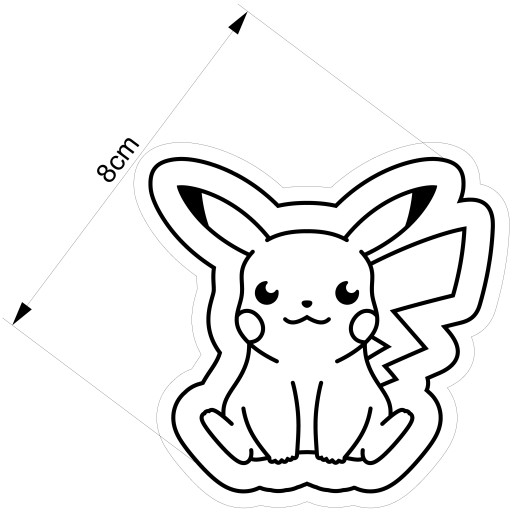 Vykrajovač na sušienky Pokemon Pikachu 1 8 cm