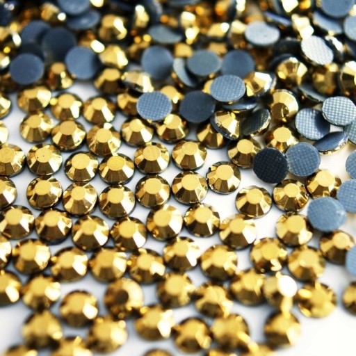 Thermo Crystals Sklenené kamienky Zlaté 4mm 1000 ks