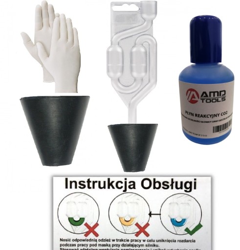 TEST REAKČNEJ KVAPALINY TESNENIA HLAVY TEST CO2