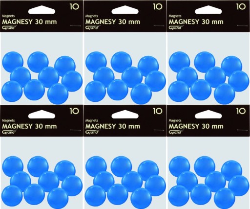 Magnety 30mm modré (10 ks) 130-1696 GRAND