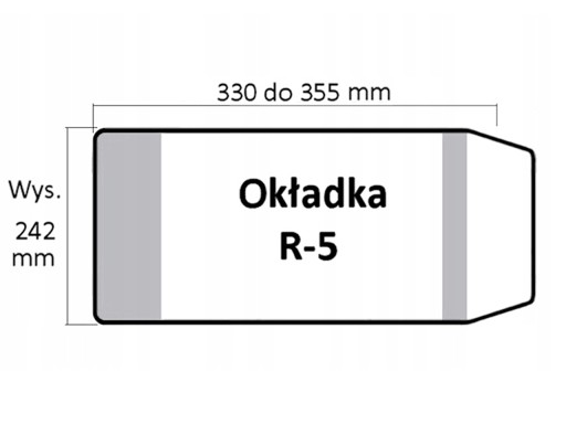 OBAL KNIHY Nastaviteľný R5 242 x 355 mm MIX