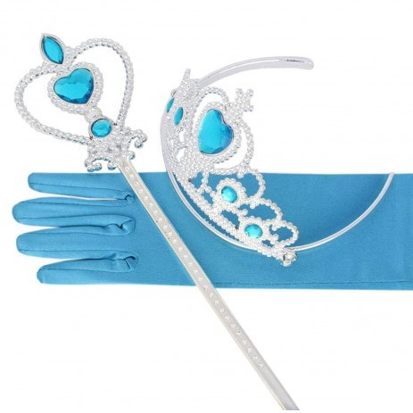 Korunka s vrkočom Elsin prútik Maškarný outfit Elsa