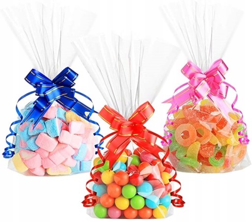 CELOFÁNOVÉ SÁČKY CUKRÍKY DARČEK PP BG 10x15cm