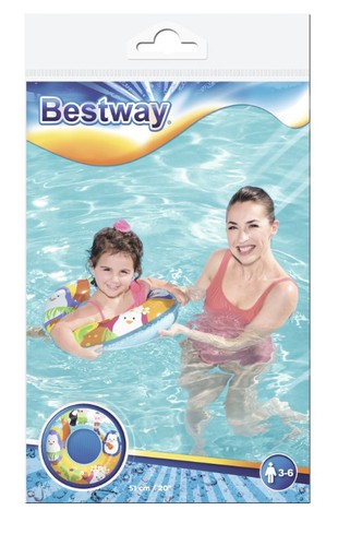 BESTWAY Sea Creature nafukovací kruh na plávanie - 51 cm - tučniak