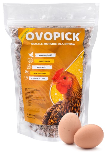 Ovopick 2 kg vápnikových minerálov pre nosnice pre hydinu