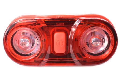 Leoshi LED zadné svetlo na bicykel 2x0,5W 2xAAA