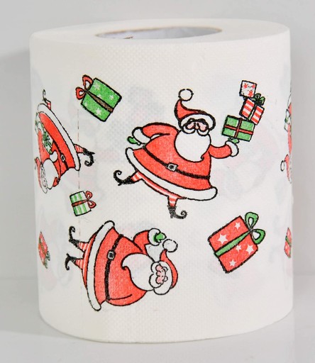 VIANOČNÝ TOALETNÝ PAPIER SANTA