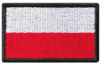 Nažehľovačka, nášivka, termoaplikácia, poľská vlajka, 4,1 x 2,3 cm, nášivka